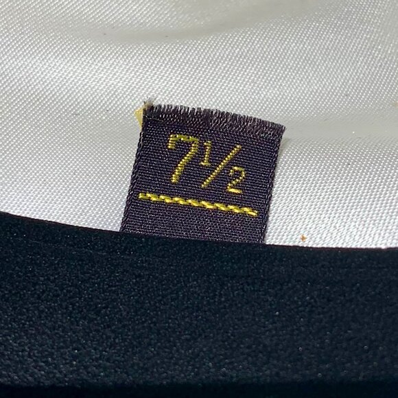 VTG Men’s Worth & Worth NY Cortina Fur Felted Fedora w/Box Black Colombia Sz 7 ¼ - Picture 12 of 12